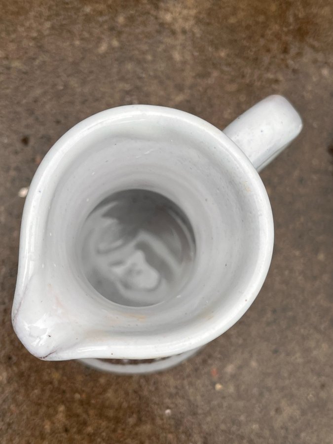 Liten keramik mjölkkanna / kanna Laholm