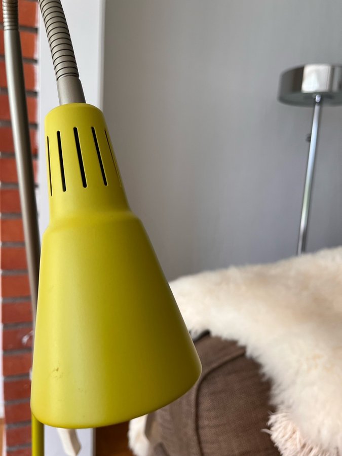 IKEA vintage lampa RÖNNINGE design Marianne Knut Högberg limegrön med glödlampa