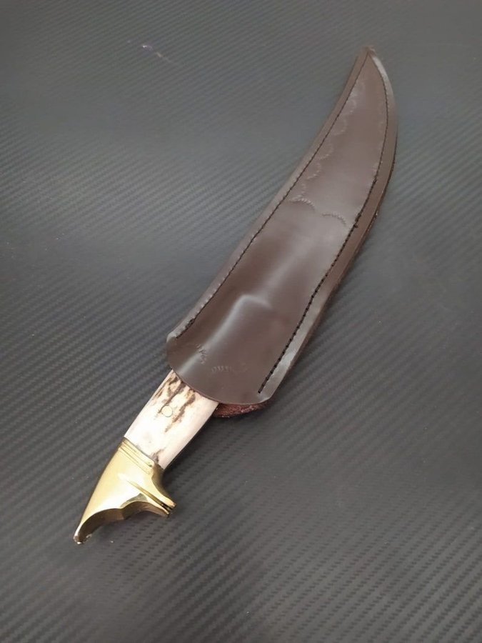 Deer Antler Hunting Knife  Stag Horn Knife  Handmade Custom Knife 