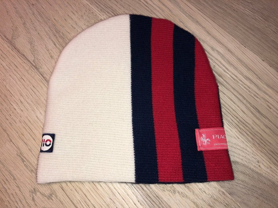 EXKLUSIV PIACENZA ITALY FILA CASHMERE KASHMIR STICKAD BEANIE MÖSSA ULL