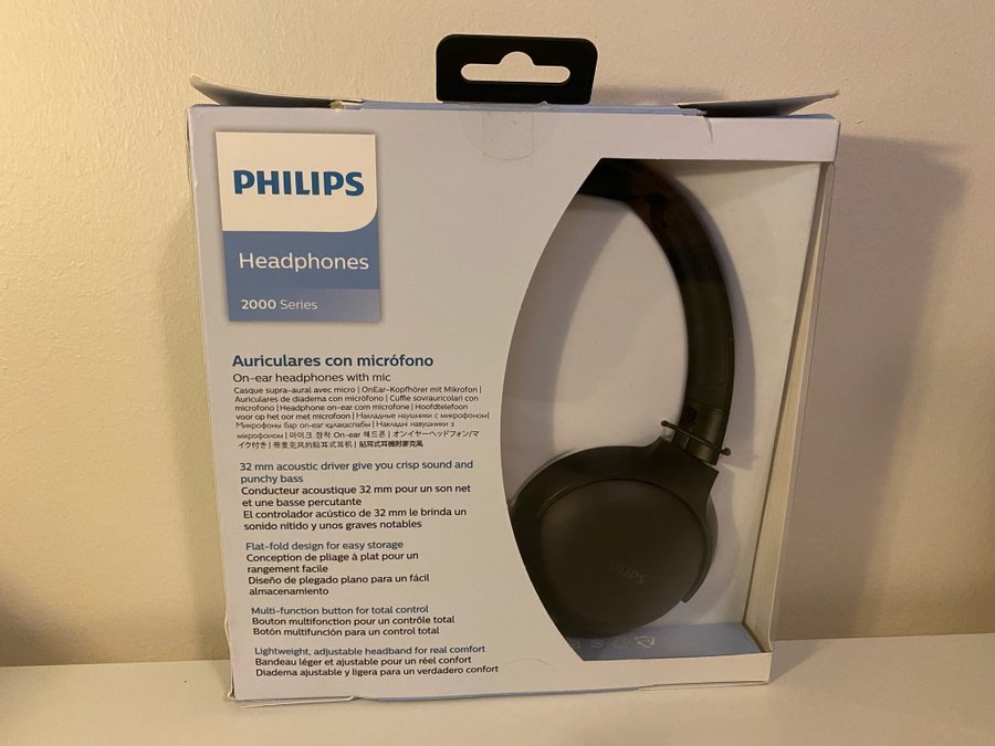 PHILIPS hörlurar 2000 Series TAUH201 On-Ear NYA