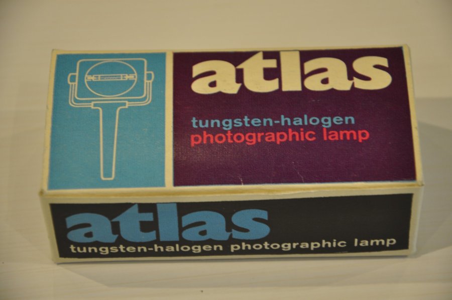 Vintage Atlas Tungsten Halogen Photographic Lamp 420W 120V