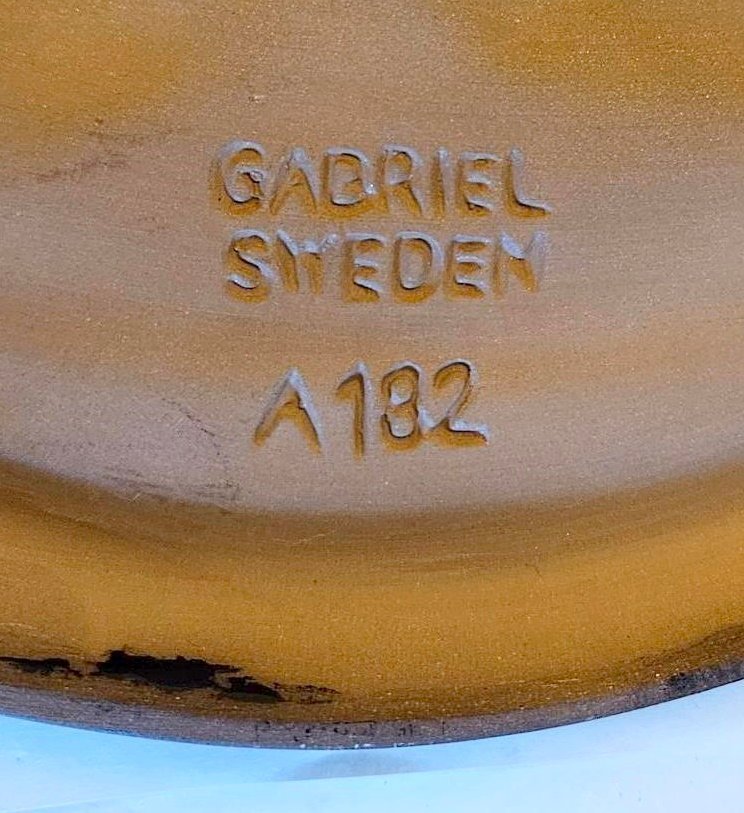 Keramiktavla Gabriel fåglar vintage A182