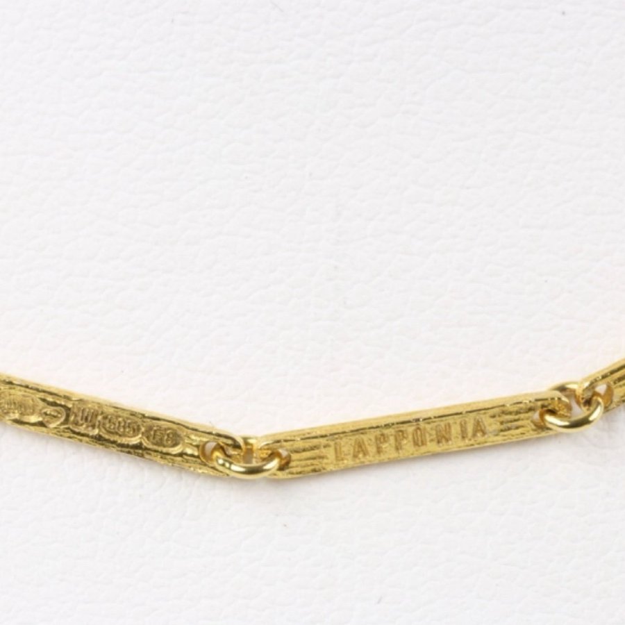 NILE 14k guld Lapponia 70 cm vintage halsband