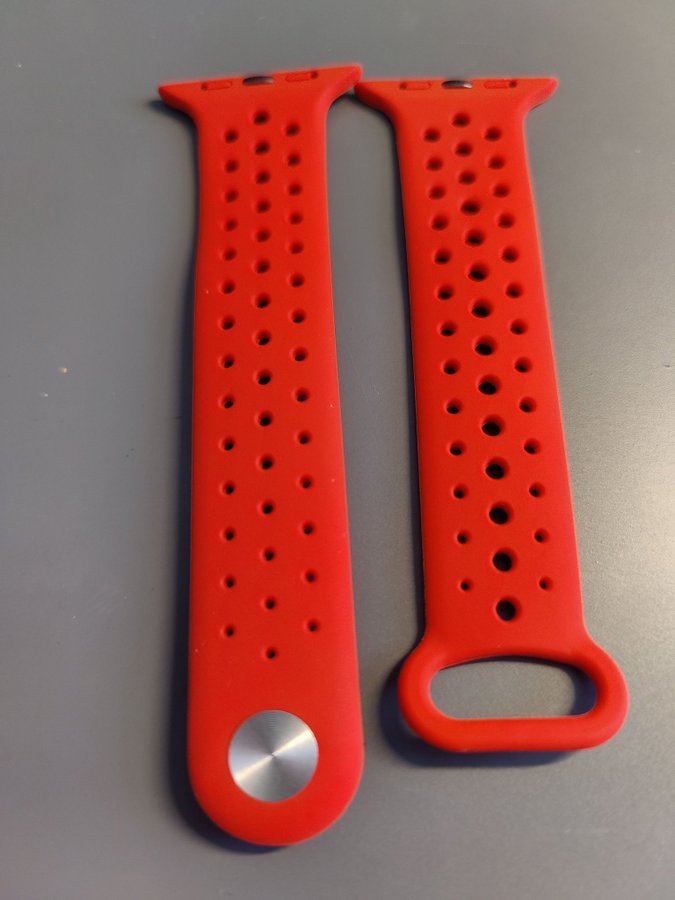 Rött Apple Watch armband 42/44/45/49 mm