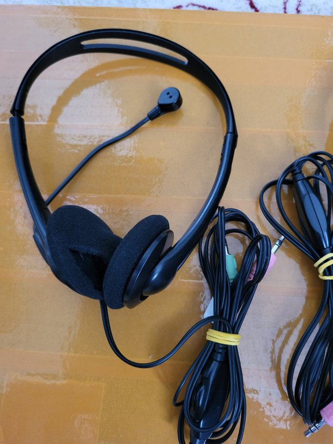 Headset Exibel hörlurar och mikrofon 2st