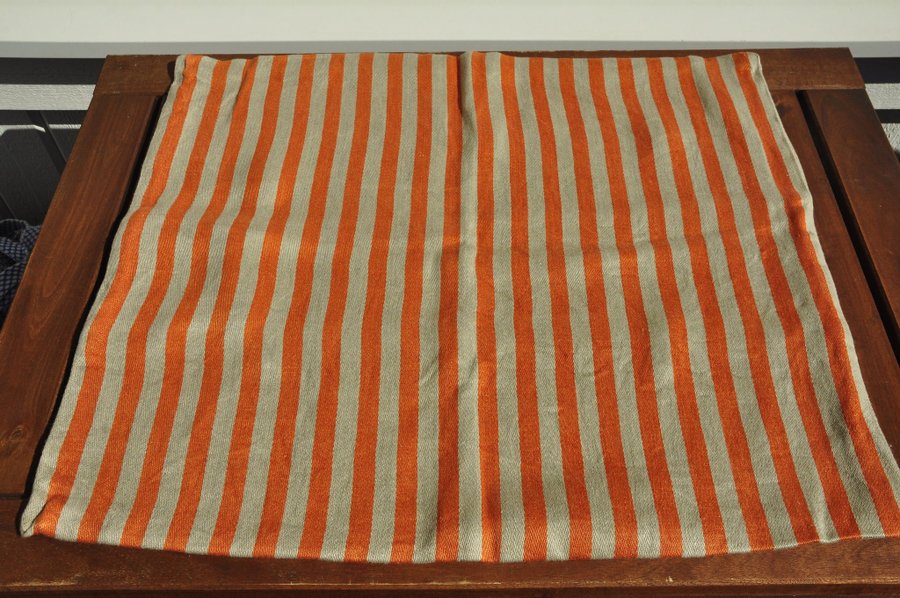 Klassbols orange/beige örngott/kuddfodral 2 st 45x55 cm100% linne