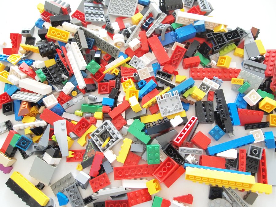LEGO MASSA DELAR BLANDAT MINST 600 GRAM MÅNGA FÄRGER I BRA SKICK SE BILDER 1