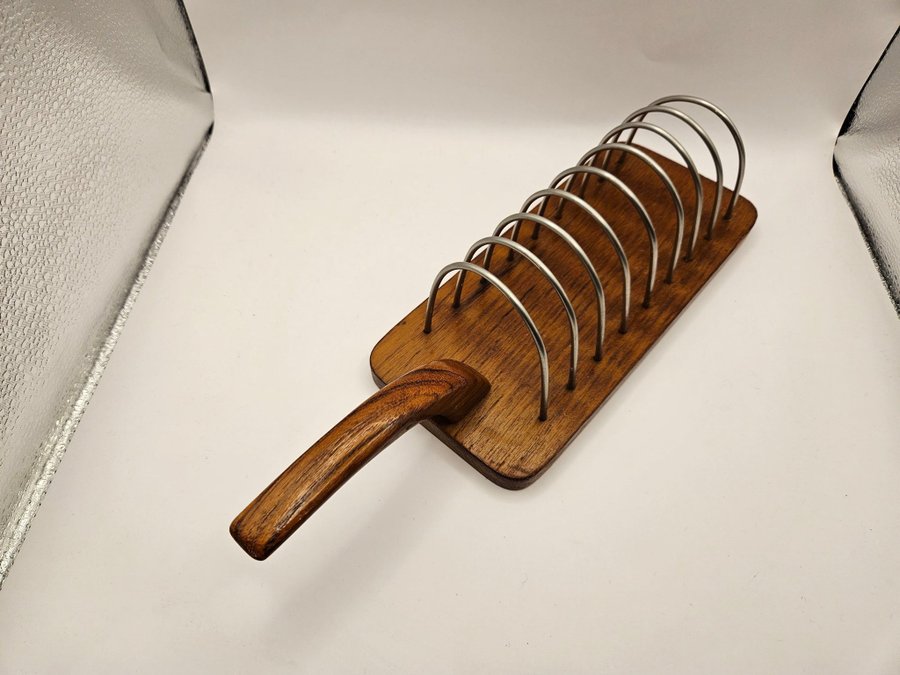 Toastrack Toast Rack Teak Götene Vintage retro 1950 1960 tal midcentury