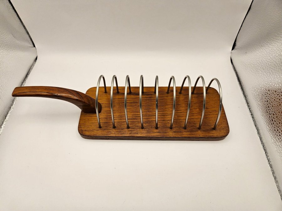 Toastrack Toast Rack Teak Götene Vintage retro 1950 1960 tal midcentury