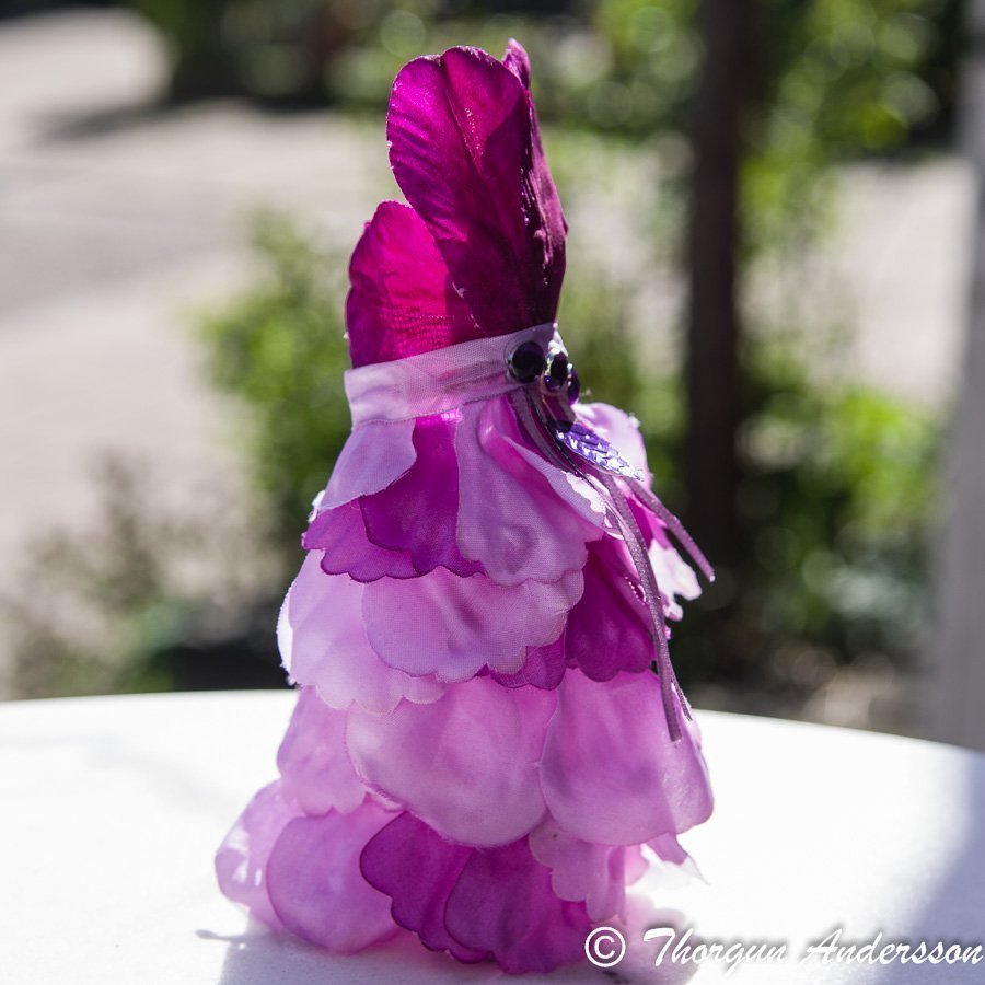 1 Fairy-dress purpur lila blad blomster-klänning Fairy-garden Älvor miniatyrer