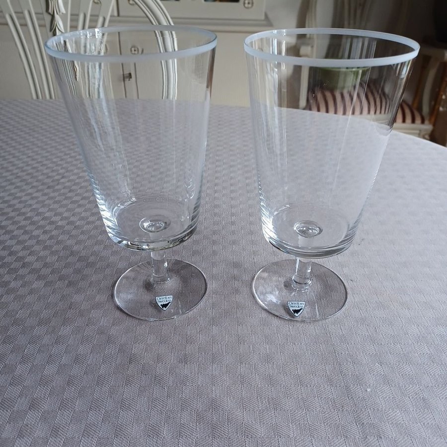 Orrefors två ölglas Retro