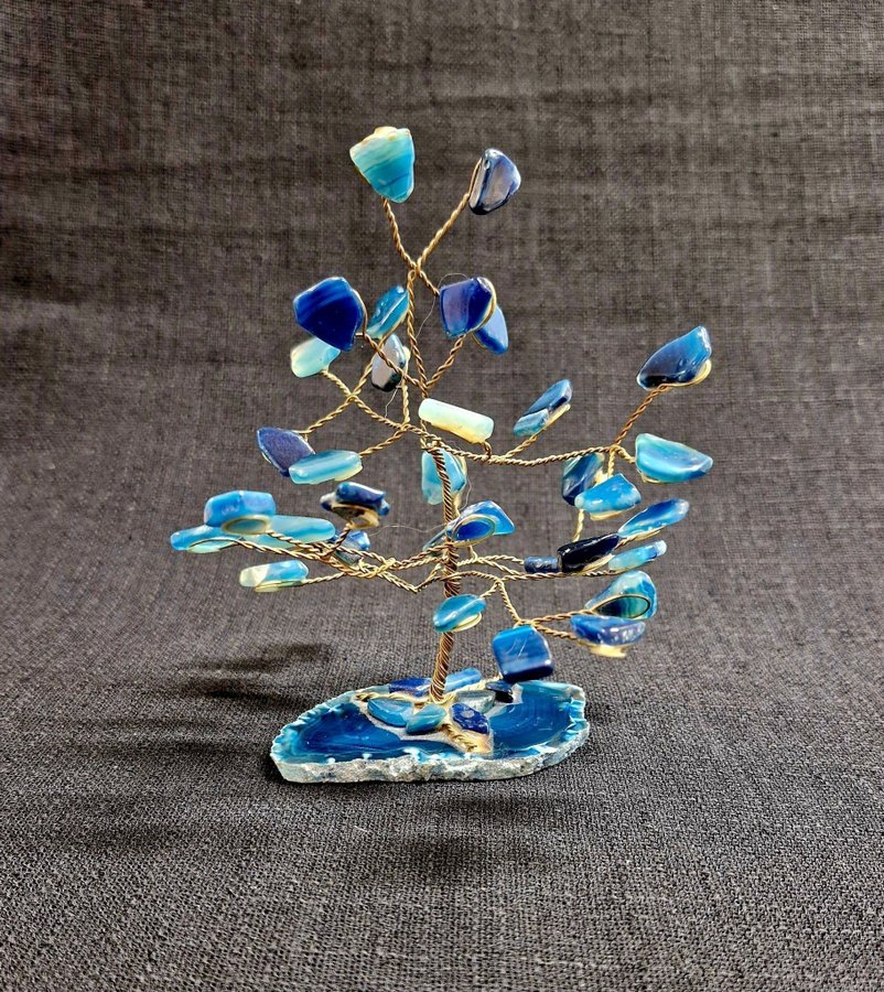 Träd Syntetisk kristall  mässing tråd Livets träd handgjorda
