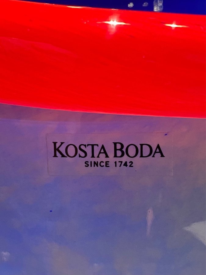 Konstglas KOSTA BODA Ulrica Hydman-Vallien Ormvas