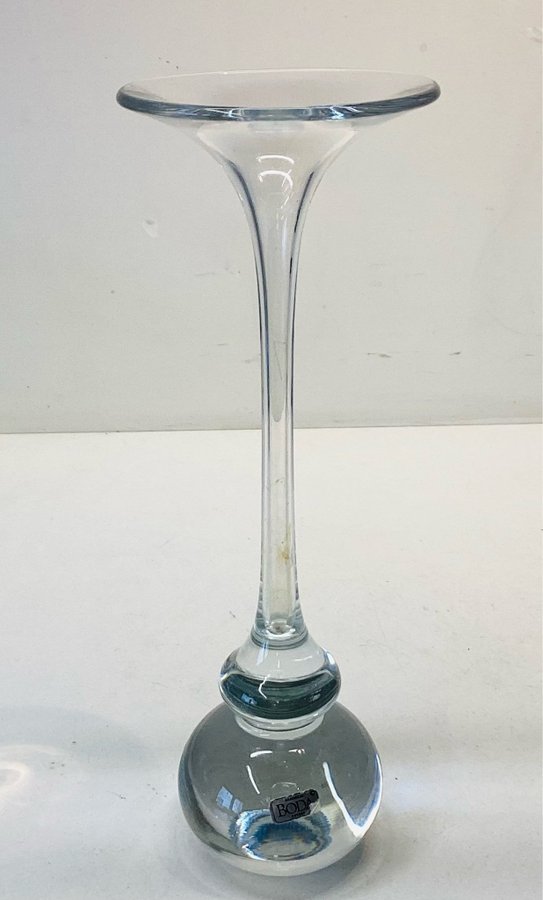 Retro Vintage Vacker Stor Vas av Rolf Sinnemark Boda glasbruk i fint skick !