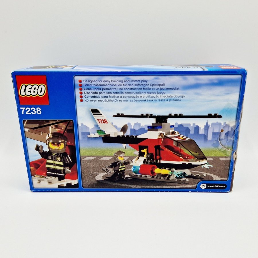 LEGO 7238 - CIty - Fire Helicopter - 100% Komplett