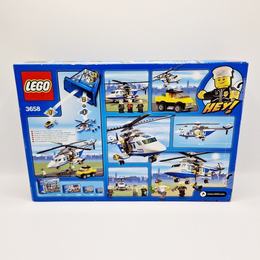 LEGO 3658 - City - Police Helicopter - Oöppnad