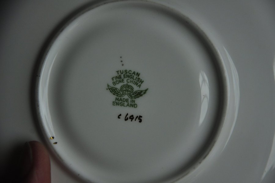 Tuscan Fine English Bone China porslin 2 tallrikar