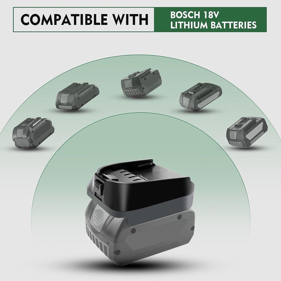 NY Batteriadapter för Bosch Multi Tool | 18V 609/10 till 1810/30 | Nypris 319kr