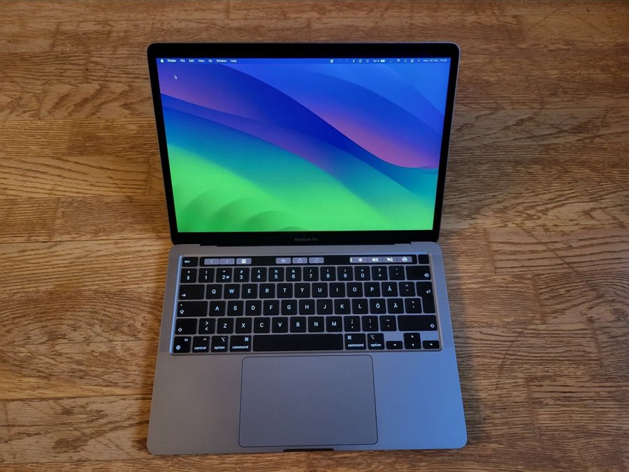 MacBook Pro M1 8-cores Space Gray (2020) RAM 16GB 512GB -inköpt 4 oktober 2021