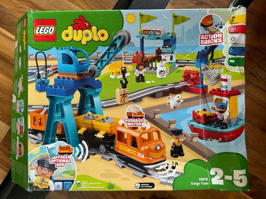 Elektriskt godståg duplo Lego