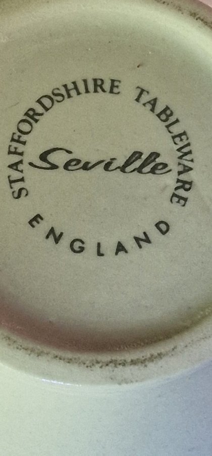 Kanna gräddkanna modell Seville Staffordshire England