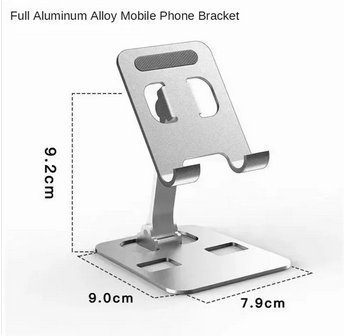 Aluminum padda / mobil hållare mobile phone tablet bracket holder : SILVER