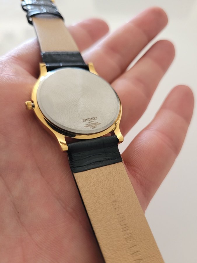 Seiko Slim Quartz Guldpläterad Herrklocka