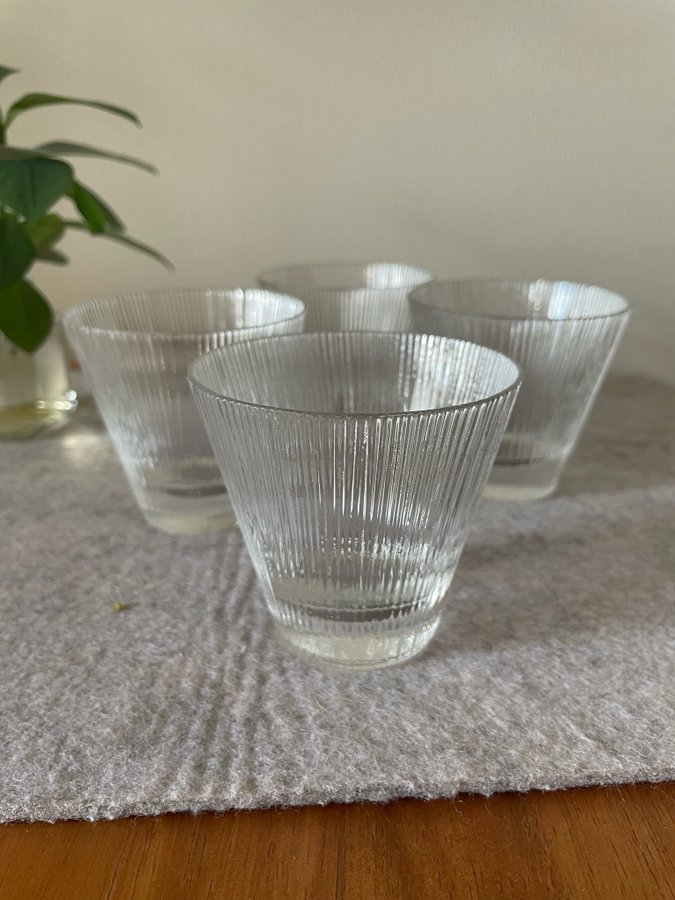 4 st Whiskyglas - Lennart Andersson - Gullaskruf - Isi - Design Glas - Retro