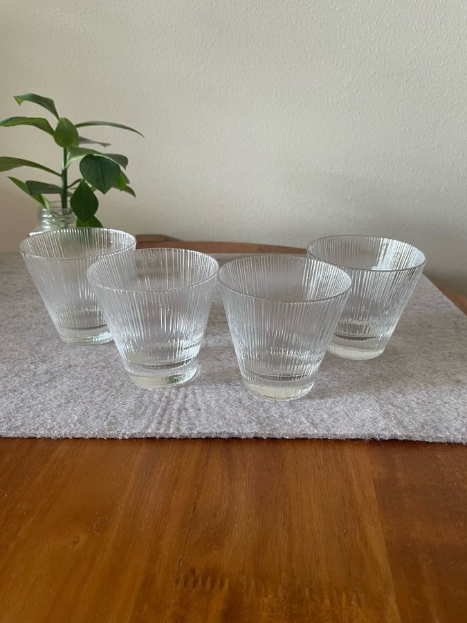 4 st Whiskyglas - Lennart Andersson - Gullaskruf - Isi - Design Glas - Retro