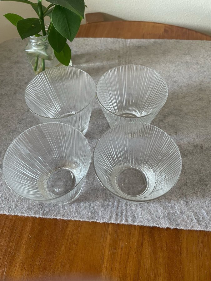 4 st Whiskyglas - Lennart Andersson - Gullaskruf - Isi - Design Glas - Retro