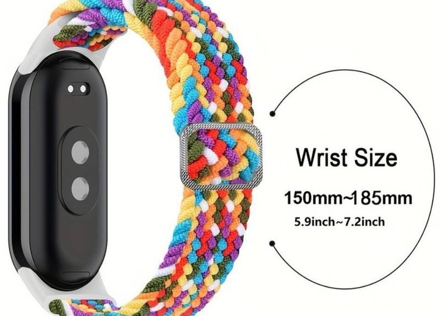 Regnbåge Armband Elastisk Till Xiaomi Mi modell 4 3 5 6 7