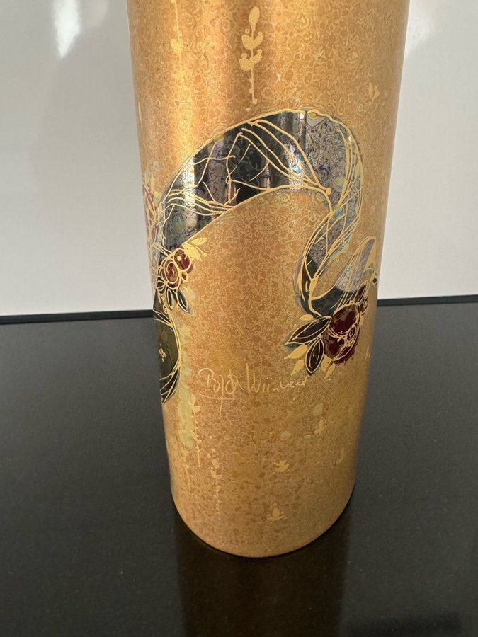 Bjørn Wiinblad Rosenthal vase Studio Line Scheherazade 1970s Germany Handpainted