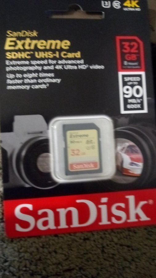 Sandisk Extreme 32GB SDHC UHS-I minneskort