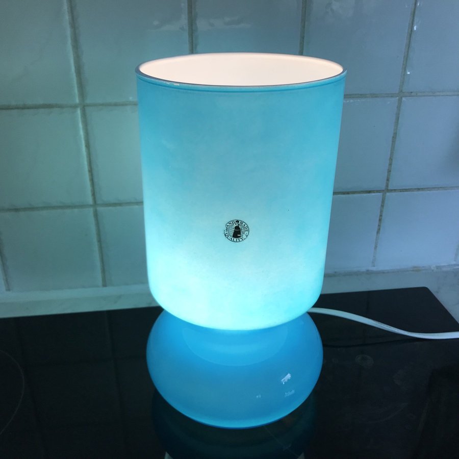 Bordslampa Lykta Ikea turkos glaslampa lampa