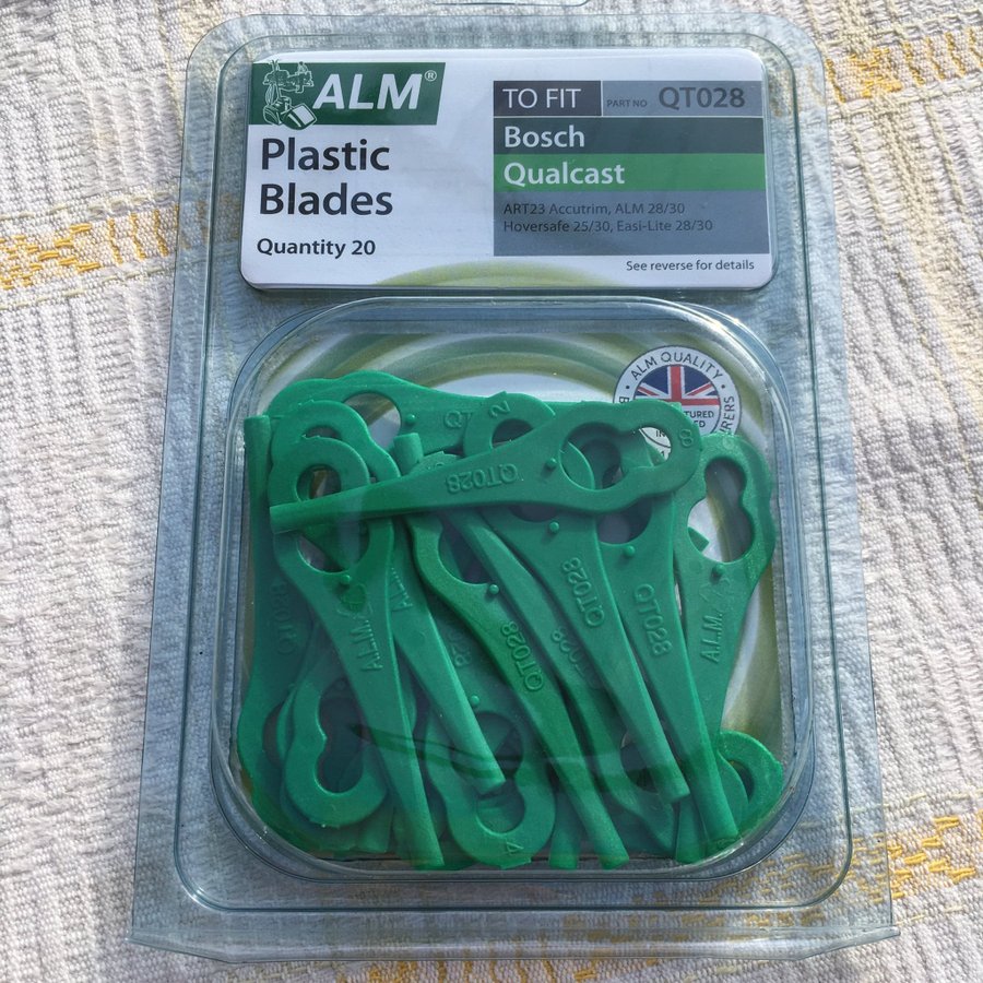 Plastic blades ALM QT028 trimmerblad gräsklipparkniv gräsklipparblad