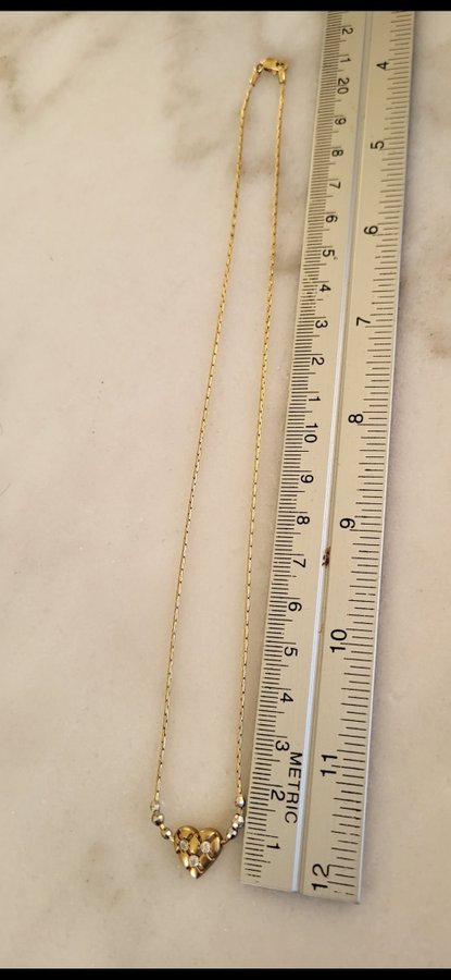 Halsband äkta 14 k Ny