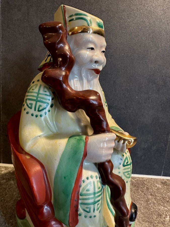 Gammalt Kina Porslin Figur 1900tal