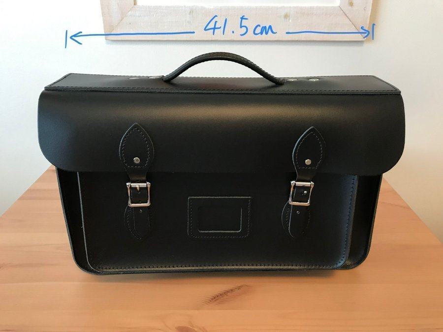 Leather briefcase satchel