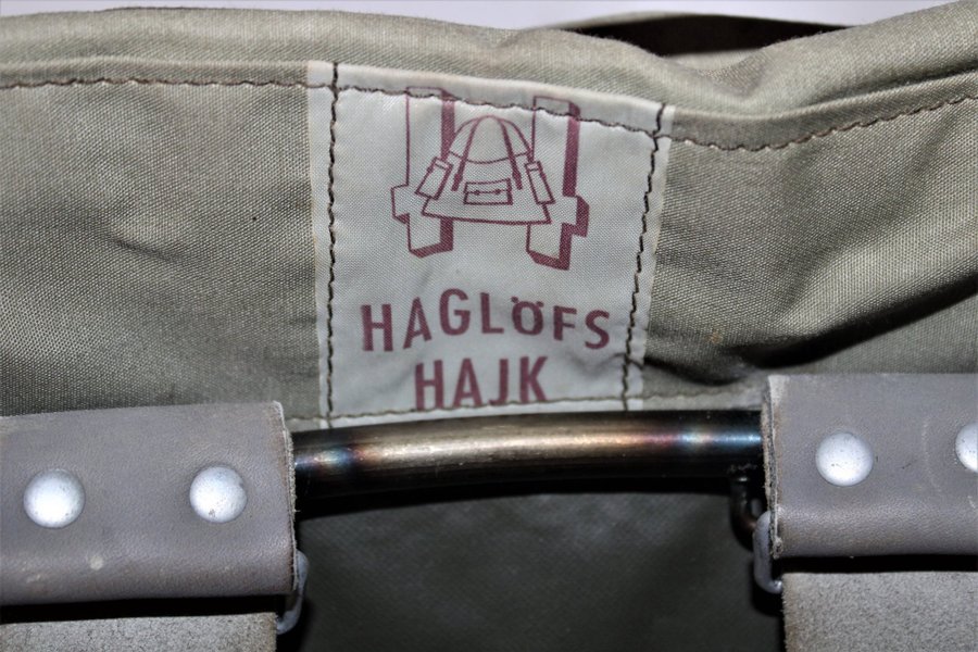 Haglöfs -Hajk- Vandringsryggsäck Aluminiumram 30-40L  Vintage Vandring