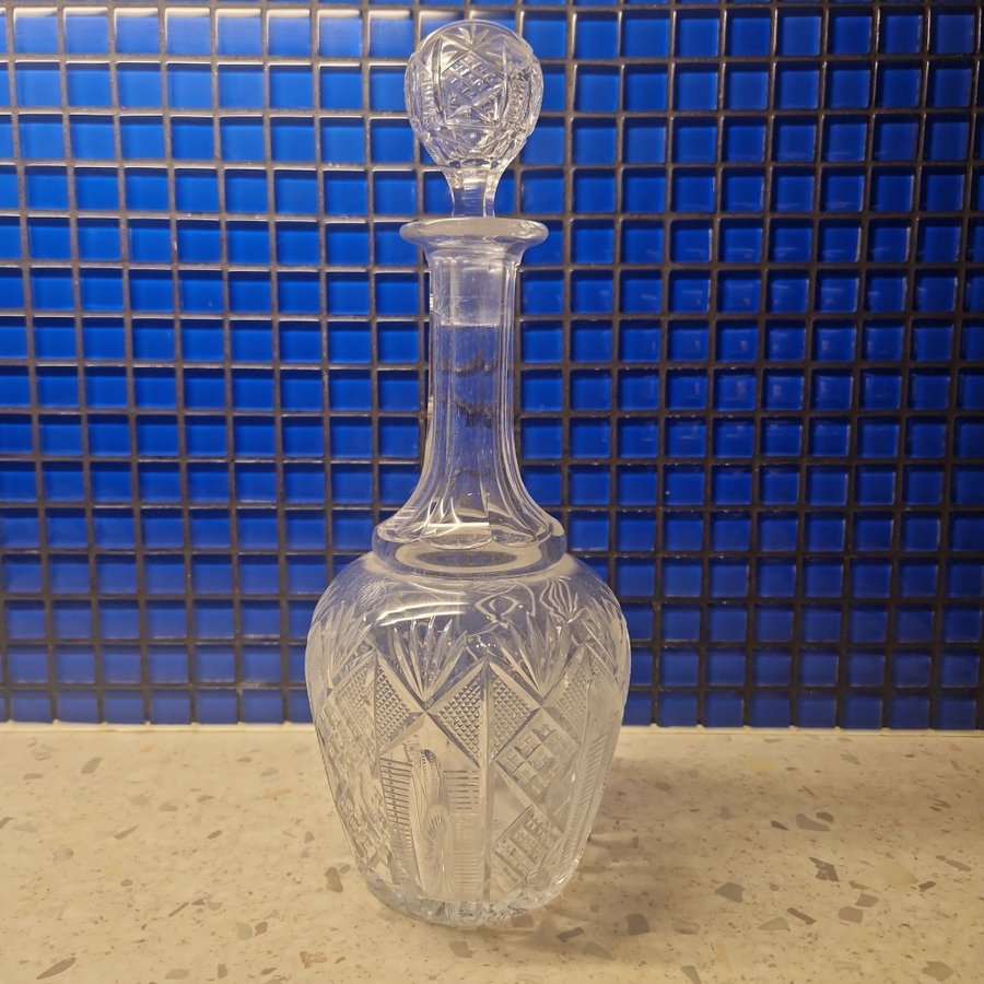 Kristallglas Karaff glas slipat flaskor