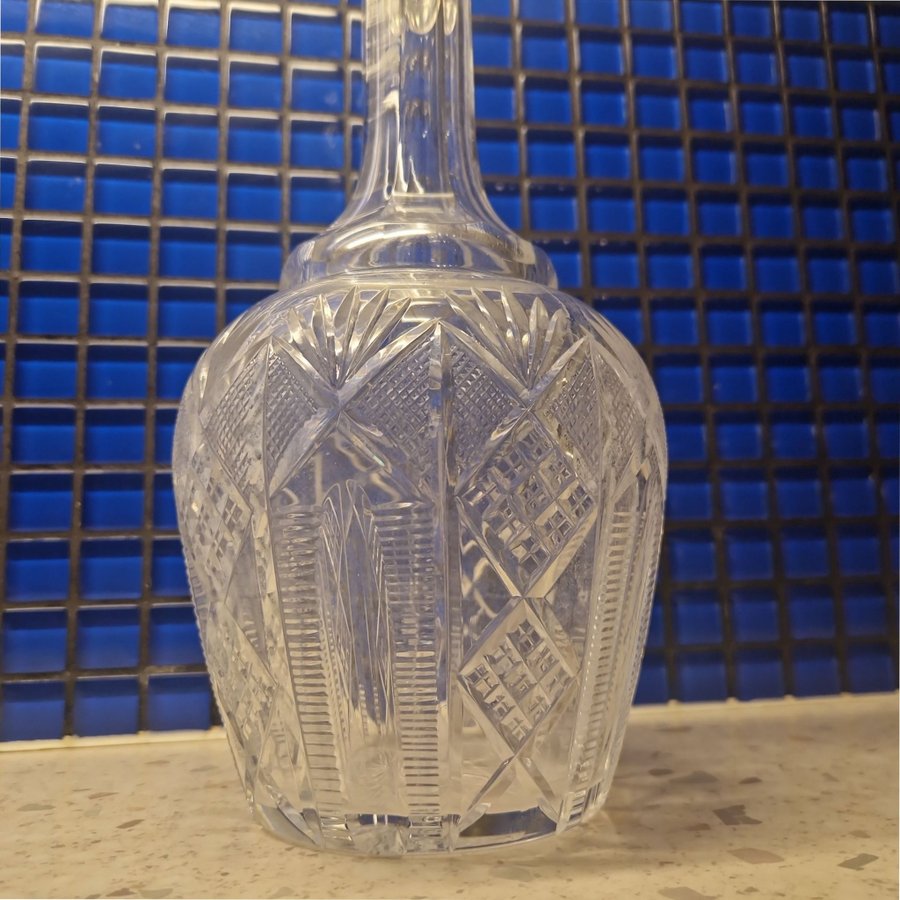Kristallglas Karaff glas slipat flaskor