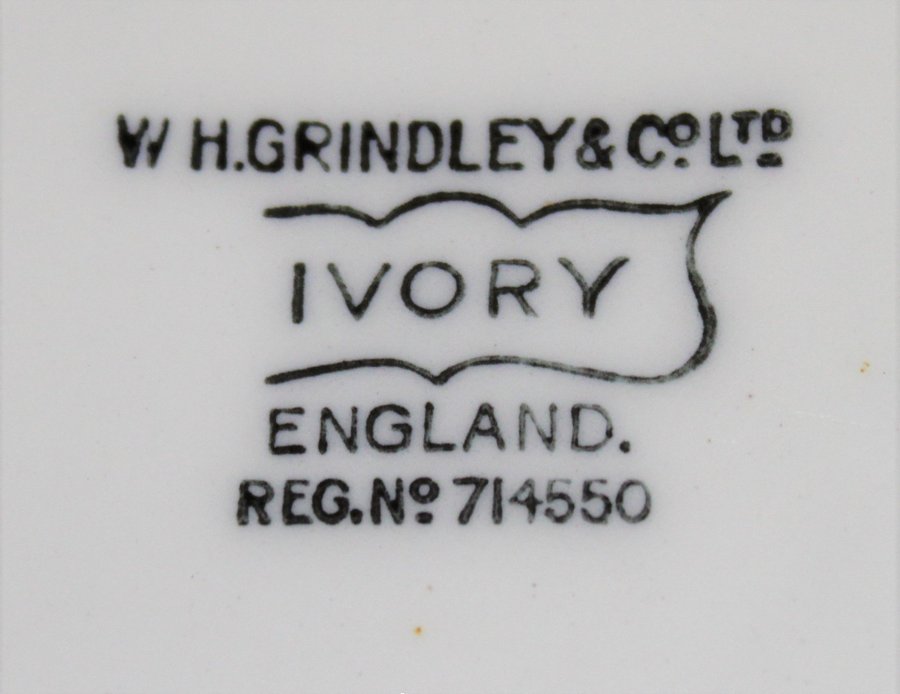 GAMMAL / ANTIK STOR UPPLÄGGNINGSFAT - WH GRINDLEY  AMP; CO LTD IVORY ENGLAND