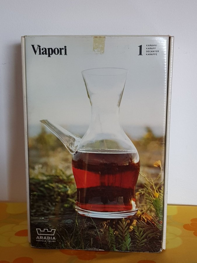 Retro vintage vinkaraff/karaff Viapori Arabia Inkeri Toikka