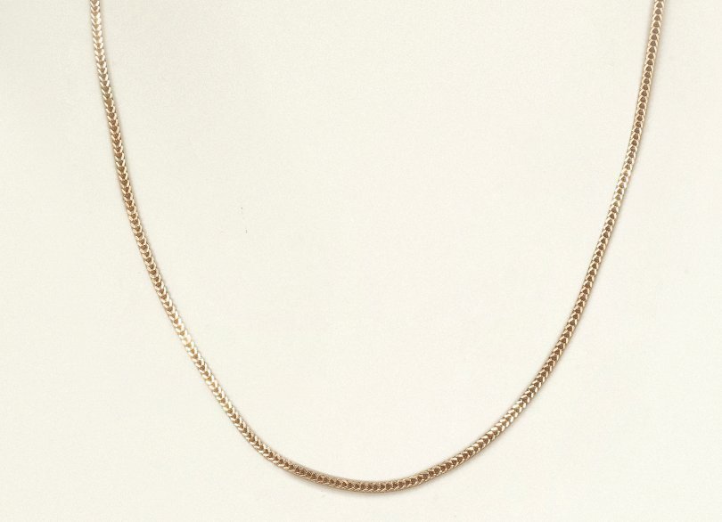 Molly Ellen (Molly Rustas) 24Kt Gold Plated Foxtail Necklace