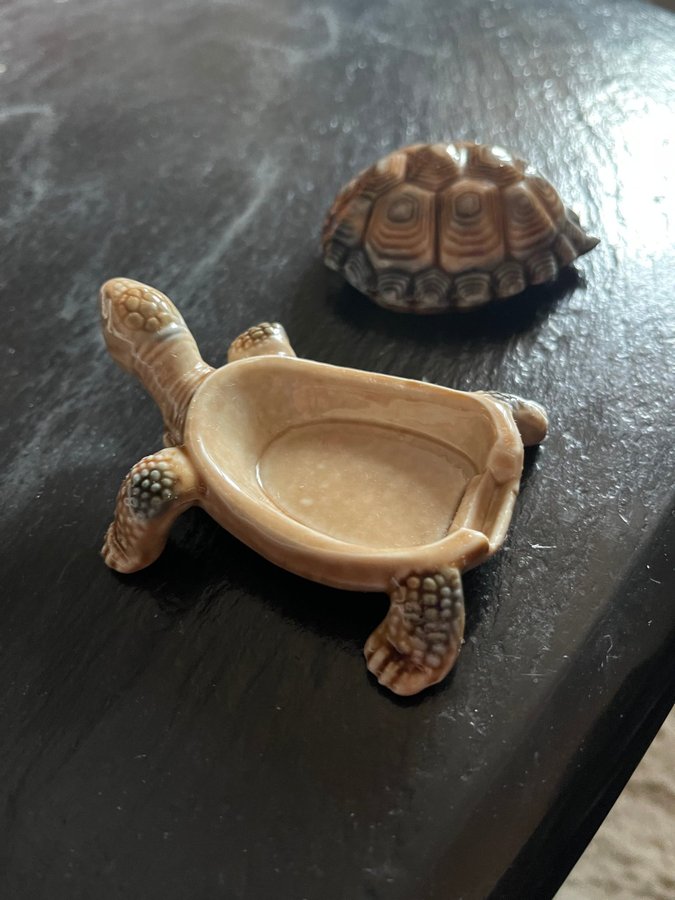Wade Porcelain Sköldpadda i Porslin Retro 50 talet