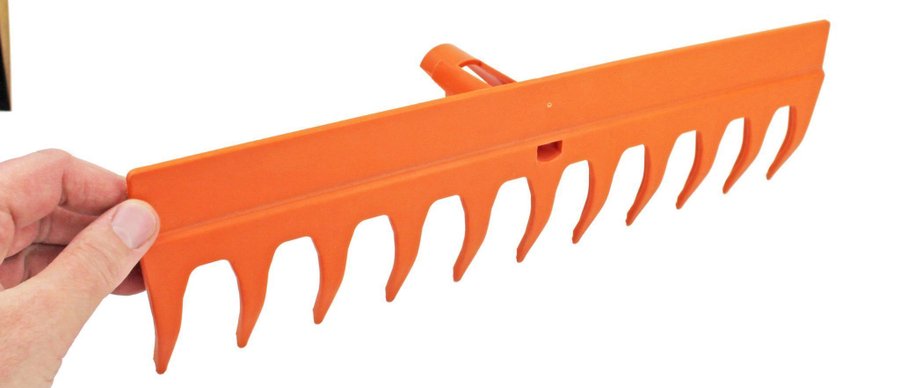 NYA! Fiskars Solid Kratthuvud Orange Plast Fiskars Original Kratta Räfsa