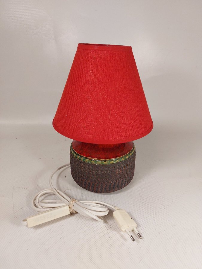 Bordslampa Klase Höganäs retro lampa keramik