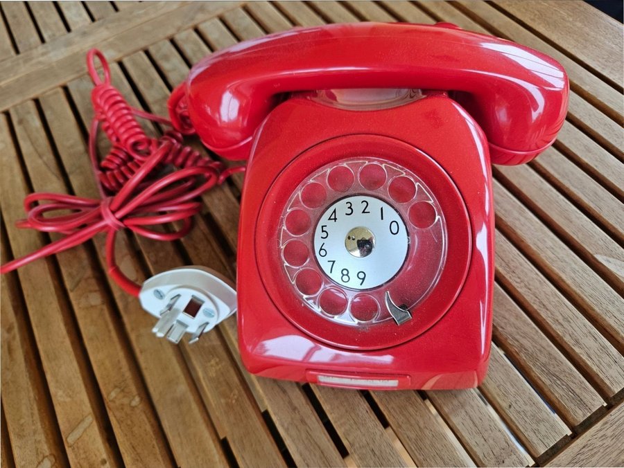 TELI analog telefon snurrskiva retro vintage