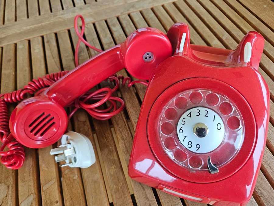 TELI analog telefon snurrskiva retro vintage